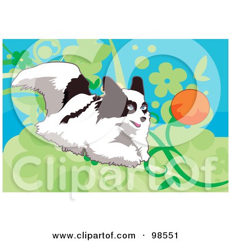 Royalty-Free (RF) Clipart Illustration of a Ball Fetching Dog - 3 by mayawizard101