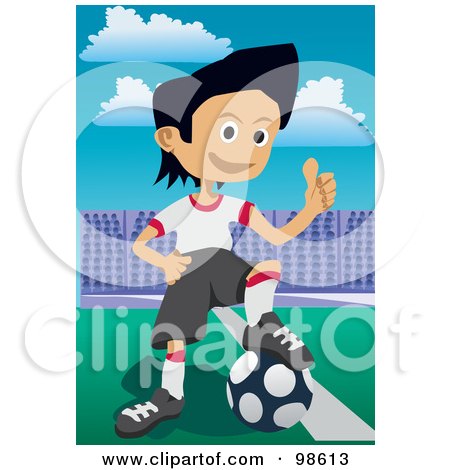 Royalty-Free (RF) Clipart Illustration of a Soccer Boy - 12 by mayawizard101