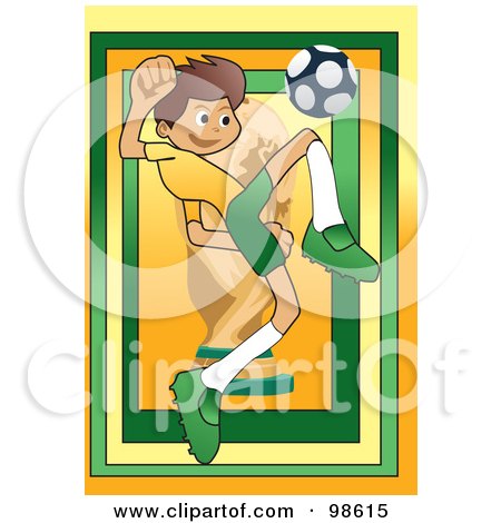 Royalty-Free (RF) Clipart Illustration of a Soccer Boy - 15 by mayawizard101