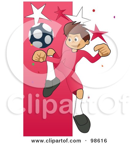 Royalty-Free (RF) Clipart Illustration of a Soccer Boy - 14 by mayawizard101