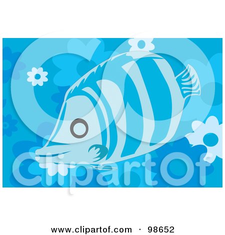 Royalty-Free (RF) Clipart Illustration of a Tropical Aquarium Fish - 7 by mayawizard101