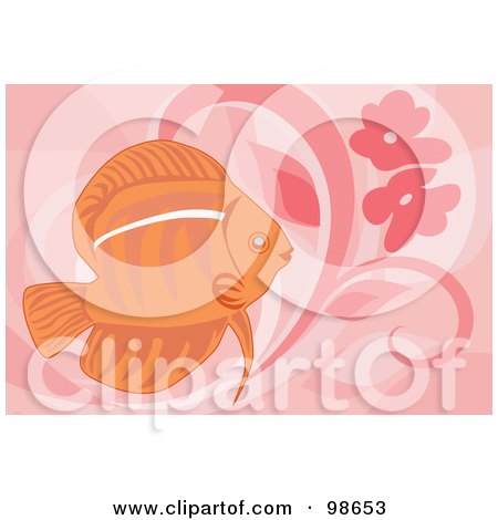 Royalty-Free (RF) Clipart Illustration of a Tropical Aquarium Fish - 8 by mayawizard101