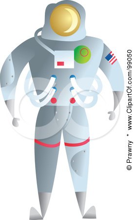 Royalty-Free (RF) Clipart Illustration of an Astronaut In A Space Suit by Prawny