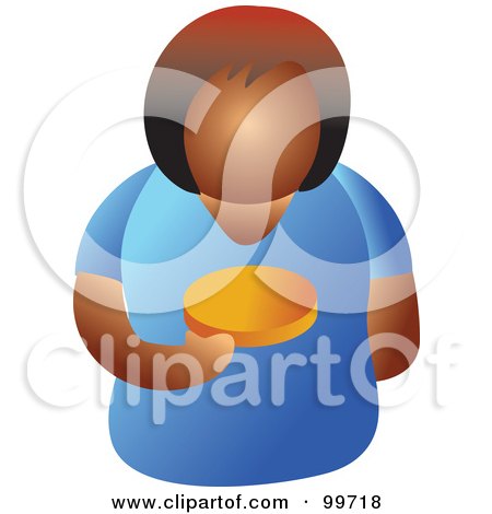 Royalty-Free (RF) Clipart Illustration of a Lady Holding a Pill by Prawny