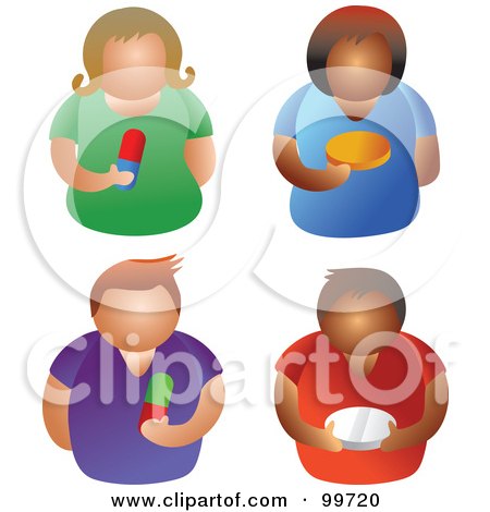 Royalty-Free (RF) Clipart Illustration of a Digital Collage Of Men And Women Holding Pills by Prawny