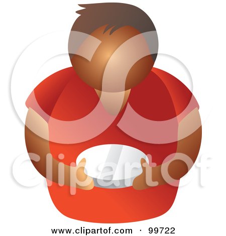 Royalty-Free (RF) Clipart Illustration of a Guy Holding A Pill by Prawny