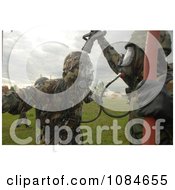 Soldier Being Decontaminated Free Stock Photography