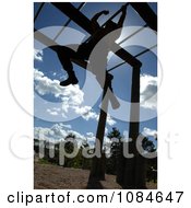 Soldier In An Obstacle Course Free Stock Photography