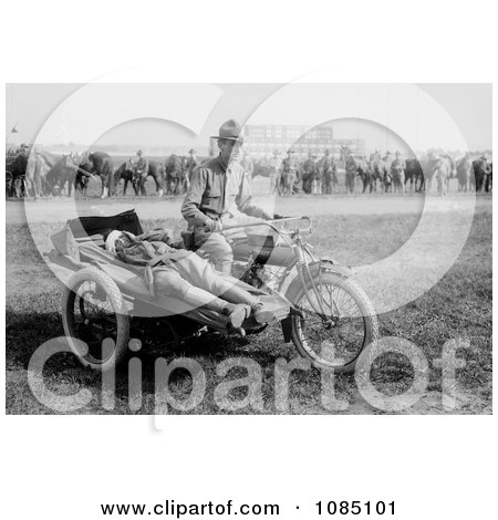 Soldier Transporting an Injured Patient on a Cycle Ambulance - Free Stock Photography by JVPD