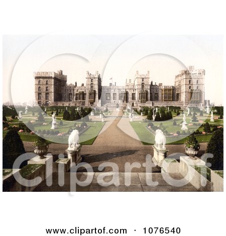 Statues in the East Terrace Gardens of Windsor Castle, Berkshire, England - Royalty Free Stock Photography  by JVPD