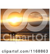 Stock Photo Of A Gold Beach Oregon Sunset In Orange Tones Royalty Free Nature Photography