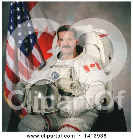 Stock Photo of Astronaut Chris A. Hadfield Mission Specialist for the STS-100 Shuttle Mission of the Canadian Space Agency, January 2001 by JVPD