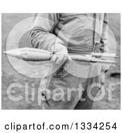 Stock Photograph Of A Black And White Us Army Soldier Holding A Bazooka Rocket Royalty Free Picture by Picsburg