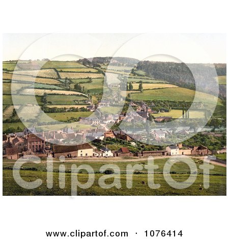 the Agricultural Village of Taddiport and the Rolle Canal in Torrington, Devon, England, United Kingdom - Royalty Free Stock Photography  by JVPD