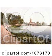 The All Saints Church And Marlow Bridge In Great Marlow Buckinghamshire London England UK Royalty Free Stock Photography