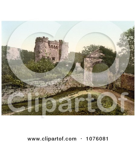 the Carisbrooke Castle in Carisbrooke Newport Isle of Wight England - Royalty Free Stock Photography  by JVPD