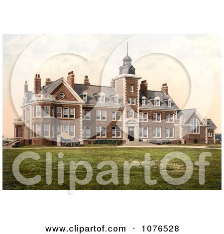 the Historical Rustington Convalescent Home, a Nursing Home in Littlehampton Arun West Sussex England UK - Royalty Free Stock Photography  by JVPD