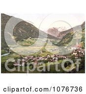 The Oetz Valley With Tschirgant Tyrol Austria Royalty Free Stock Photography