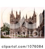 The Peterborough Cathedral In Peterborough England Royalty Free Stock Photography