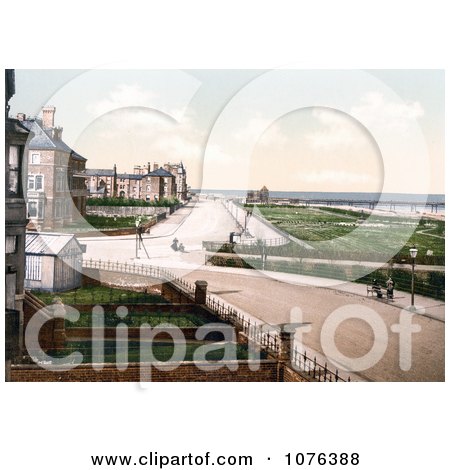 the Promenade and Pier in Skegness, England, UK - Royalty Free Stock Photography  by JVPD