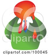 Royalty Free RF Clipart Illustration Of A Businessman With A Splatter Face