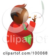 Poster, Art Print Of Unhealthy Smoking Man