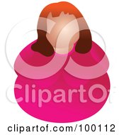 Royalty Free RF Clipart Illustration Of An Unhealthy Overweight Woman
