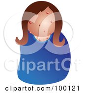 Poster, Art Print Of Unhealthy Woman Woman With Acne