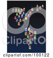 Royalty Free RF Clipart Illustration Of Business People On A North And South America Map Over Blue by Prawny
