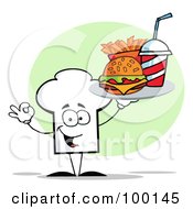 Poster, Art Print Of Chef Hat Guy Carrying Fast Food