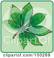 Poster, Art Print Of Green Leaf Icon - 4