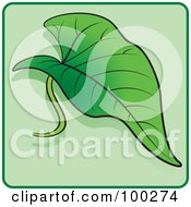 Royalty Free RF Clipart Illustration Of A Green Leaf Icon 5