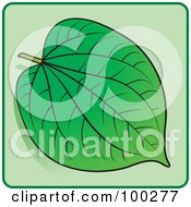 Poster, Art Print Of Green Leaf Icon - 3