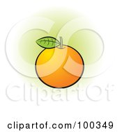 Royalty Free RF Clipart Illustration Of A Fresh Orange Fruit by Lal Perera