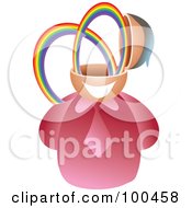 Poster, Art Print Of Businessman With A Rainbow Brain
