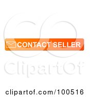 Poster, Art Print Of Orange Contact Seller Website Button