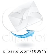 Royalty Free RF Clipart Illustration Of A 3d Send Mail Icon