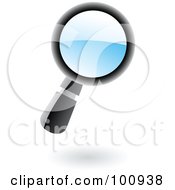 Royalty Free RF Clipart Illustration Of A 3d Glossy Search Icon