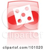 Poster, Art Print Of Square Red Dice Icon