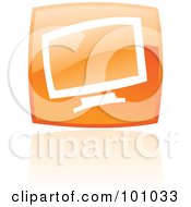 Square Orange Computer Logo Icon