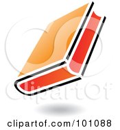 Black And Orange School Book Icon Logo