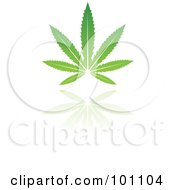 Royalty Free RF Clipart Illustration Of A Green Leaf Logo Icon 5 by cidepix #COLLC101104-0145