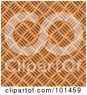 Poster, Art Print Of Seamless Background Of Bronze Diamond Plate