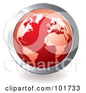 Poster, Art Print Of Red Globe App Icon