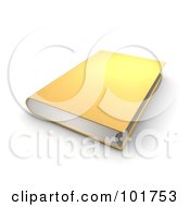 Golden 3d Hardback Book