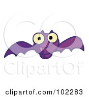 Poster, Art Print Of Flying Purple Vampire Bat