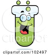 Royalty Free RF Clipart Illustration Of A Happy Test Tube Character