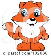Poster, Art Print Of Cute Baby Fox Standing