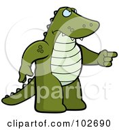 Angry Alligator Pointing
