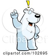 An Exclaiming Polar Bear